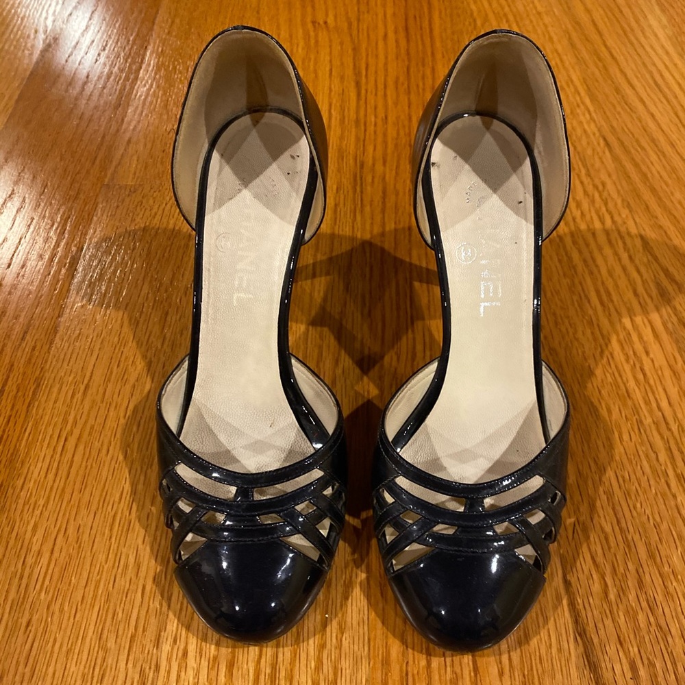 Chanel patent leather shoes
